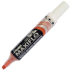 Pentel Maxiflo Orange Whiteboard Marker Chisel Tip