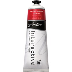 Atelier Interactive Acrylic Paint S3 80ml Napthol Crimson