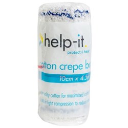 Help-It Crepe Bandage Stretch 100mmx4.5m