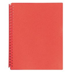 FM A4 Refillable Display Book 20 Pocket Red