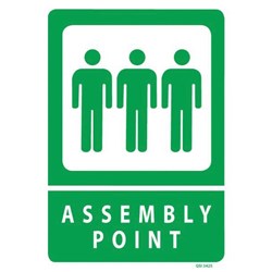 Assembly Point Safety Sign 230x300mm