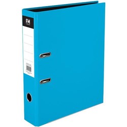 FM Vivid Lever Arch File Foolscap Ice Blue