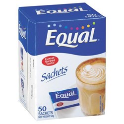 Equal Sweetener Sachets 1g, Box of 50