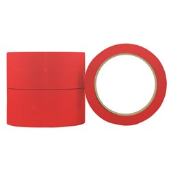 Vinyl Tape S350R Red 48mm x 66m, Carton of 36 Rolls