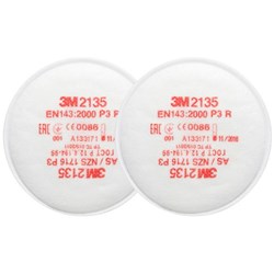 3M™ Respirator Cartridge Hepa Filter For Use With Asbestos 2135, Pack of 2