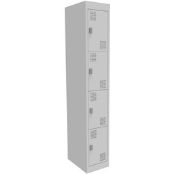 Europlan Locker 4 Tier 300mm Stone Grey