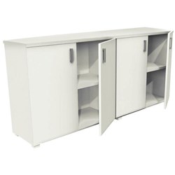 City Credenza Hinged Doors 1800mm Snowdrift/Storm