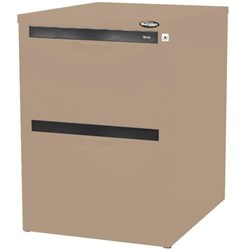 Europlan 2 Drawer Under Desk Filing Cabinet Driftwood