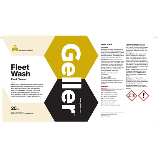 Geller Fleet Wash Cleaner 20L