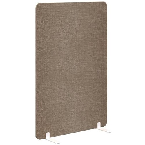 Fiord Freestanding Screen 900x1200mm Keylargo Pumice/White