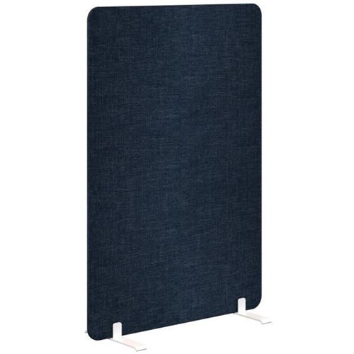 Fiord Freestanding Screen 900x1200mm Keylargo Denim/White