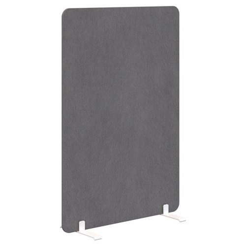 Fiord Freestanding Screen 900x1200mm Fletcher Pebble/White