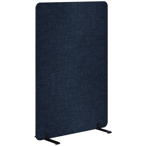 Fiord Freestanding Screen 900x1200mm Keylargo Denim/Black
