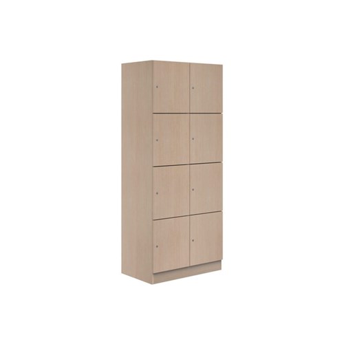Mascot Keyed Locking 8 Door Locker 900x1900mm Refined Oak