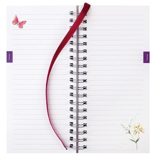 Milford J Brinkman Slim Note Book 170x80mm Floral