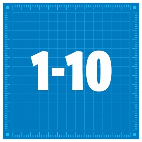 Kai's Clan Magnetic KaiTiles Numbers 1 to 10, Pack of 10