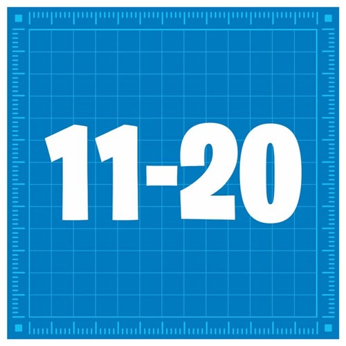 Kai's Clan Magnetic KaiTiles Numbers 11 to 20, Pack of 10