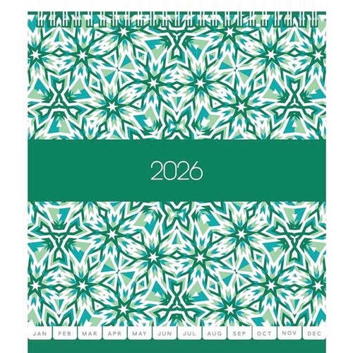 Collins Desk Calendar Top Opening 2026 Kaleidoscope