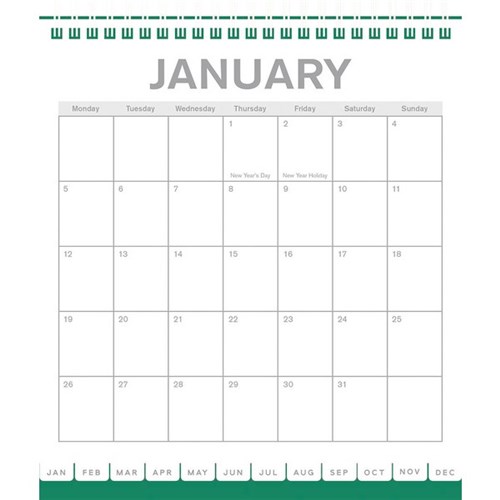 Collins Desk Calendar Top Opening 2026 Kaleidoscope