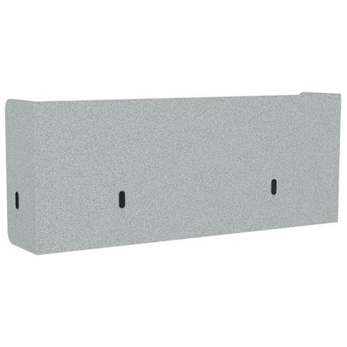 Boyd Acoustic Pod Desk Screen 1500mm Silver Grey