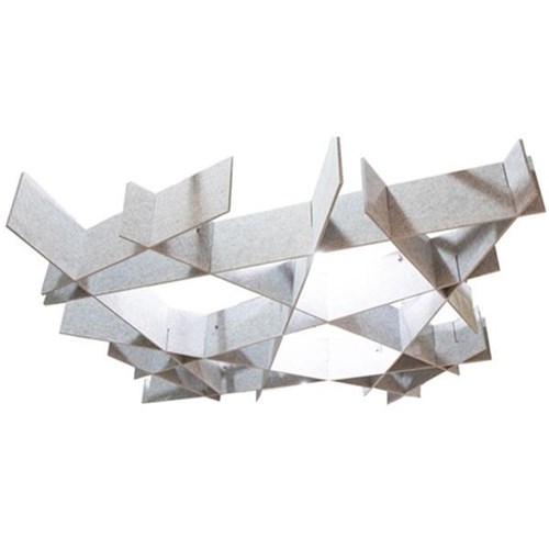 Boyd Acoustic Ceiling Baffle Fly 2287mm Fly Dark Silvery Grey