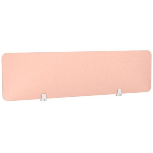 Boyd Acoustic Desk Screen 1200mm Blush Pink