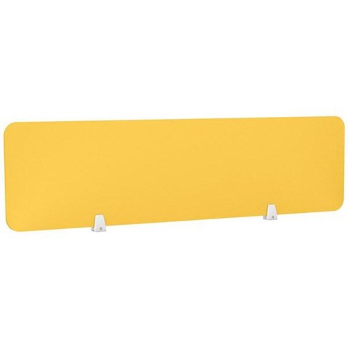 Boyd Acoustic Desk Screen 1500x400mm Yellow