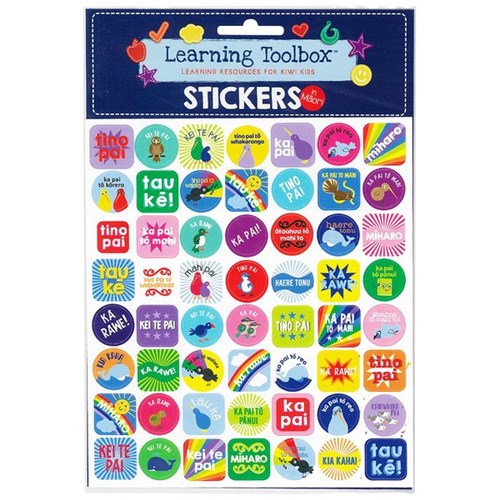 Learning Toolbox Merit Stickers Teacher Praise Te Reo Maori, Pack of 56