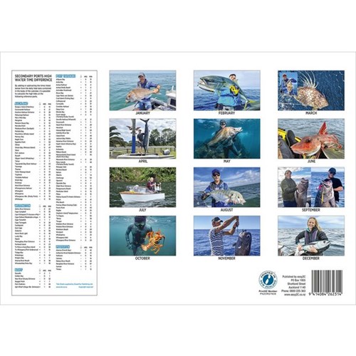 Easy2C Wall Calendar 2026 Born To Fish