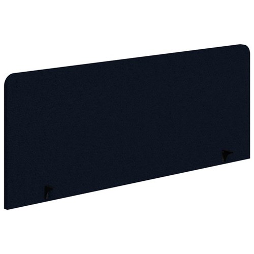 Fiord12 Acoustic Side Mount Desk Screen 1200x595mm Navy/Black