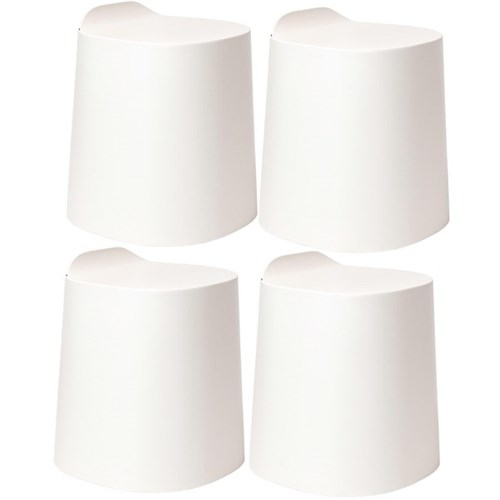 Buro Peekaboo Stool Misty Grey, Pack of 4