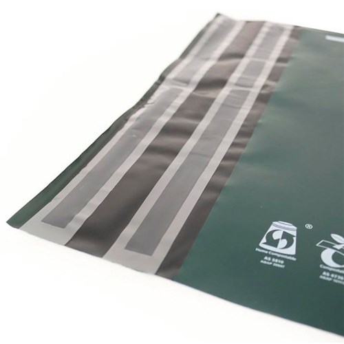 Ecopack Foolscap Compostable Resealable Courier Bags 280x380mm, Pack of 25