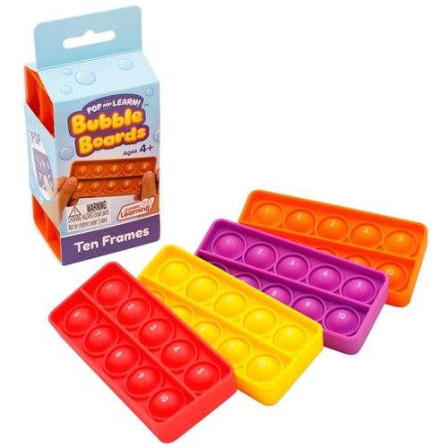 Junior Learning Bubble Boards Ten Frames, Pack of 4
