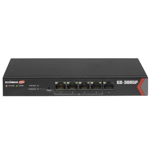 Edimax 5-Port Gigabit Web Managed Switch with 4 PoE+ Ports