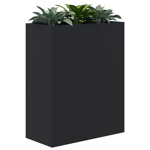 Fiord Planter Including Artificial Plants 900x1200mm Black/Plants