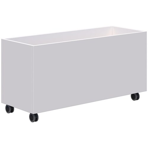 Fiord Mobile Planter 1200x600mm White