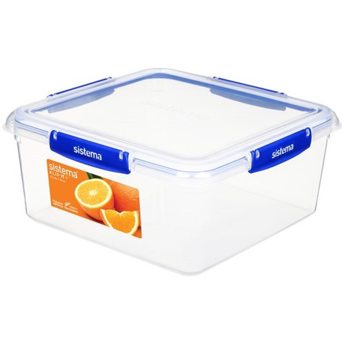 Sistema Klip It Plus Plastic Food Container Rectangular 5.5L
