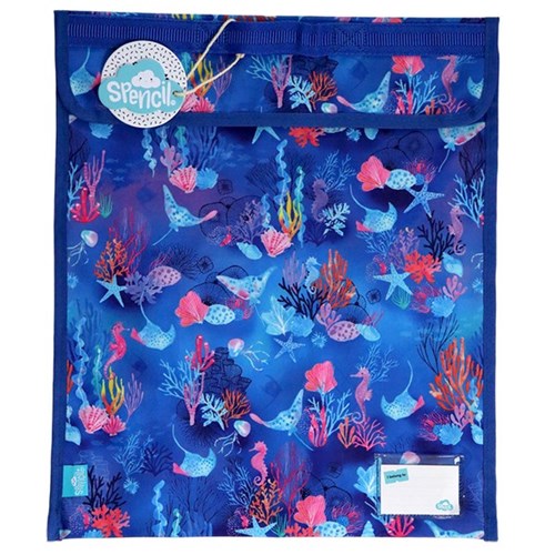 Spencil Coral Garden Homework Bag XL 370x450mm