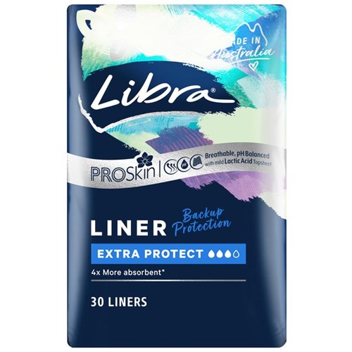 Libra Liners Extra Protect Carton of 6 Packs of 30