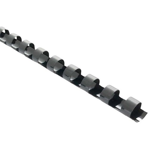 Okin 16mm Plastic Binding Coils Black, Pack of 100
