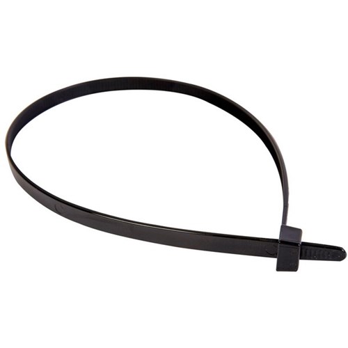 Dynamix Plastic Cable Tie Black 250x4.8mm Black Pack of 1000