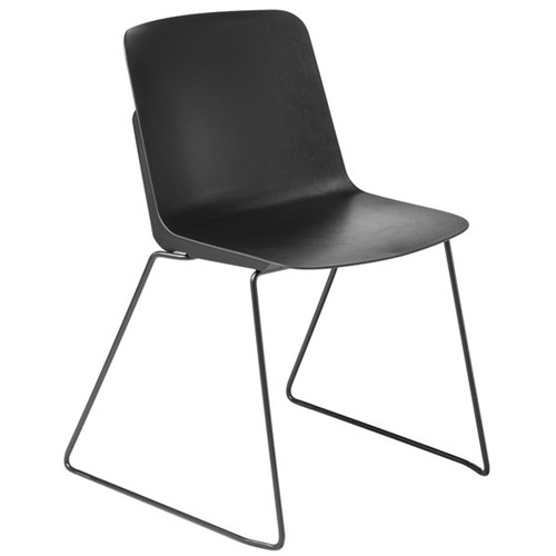 Scout Sled Base Visitors Chair Black