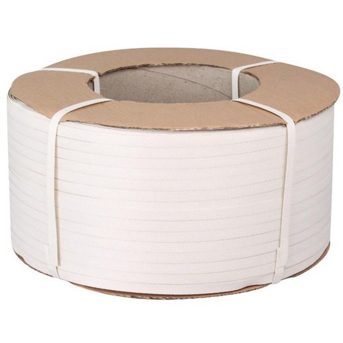 OfficeMax 100% Recycled Polypropylene Machine Strapping 12mm x 3000m White