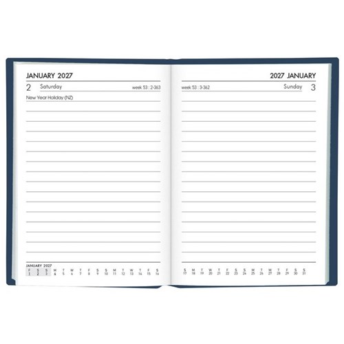 Collins A71 Day Per Page Pocket Diary 2027 Navy