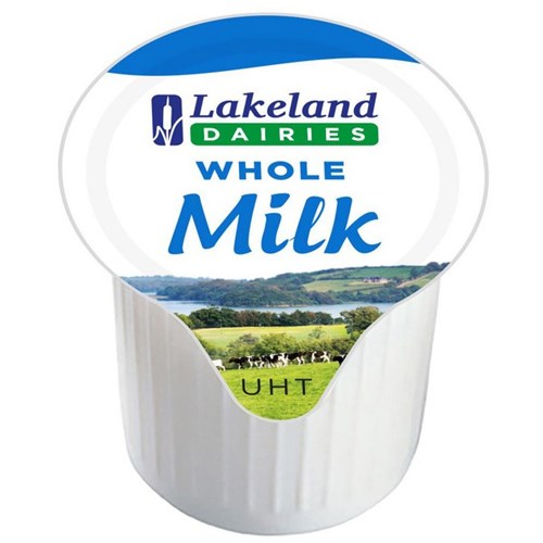 Lakeland Dairies UHT Whole Milk 12ml, Carton of 120