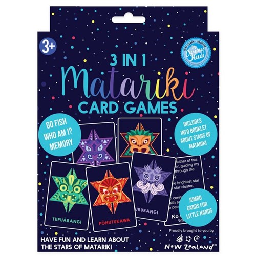 NZ Matariki 3 in 1 Card Game Box Set