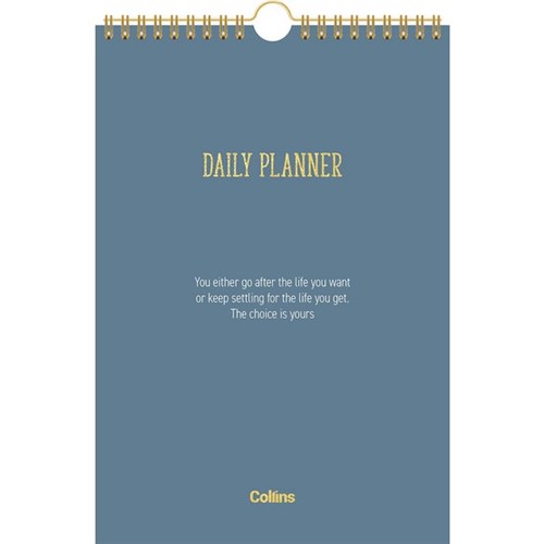 Collins Planner A5 Day Per Page Undated Motivational Assorted Designs