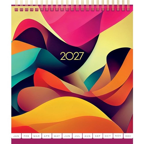 CALENDAR DESK COLLINS MONTH TO VIEW CARNIVAL 2027