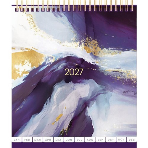 CALENDAR DESK COLLINS MONTH TO VIEW PAINTERLY 2027