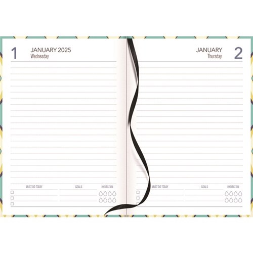 DIARY COLLINS A51 DAY PER PAGE KALEIDOSCOPE ASSORTED 2027
